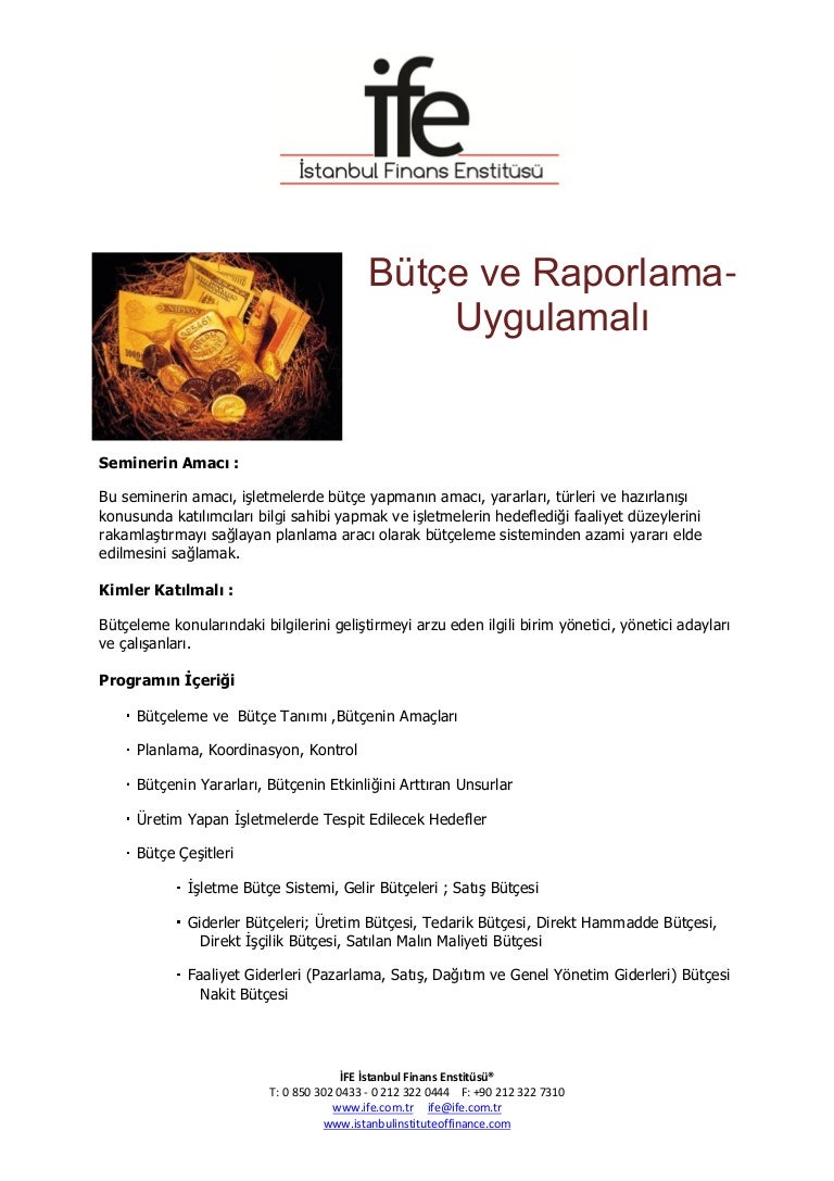 Bütçe kontrolü Bütçe kontrolü